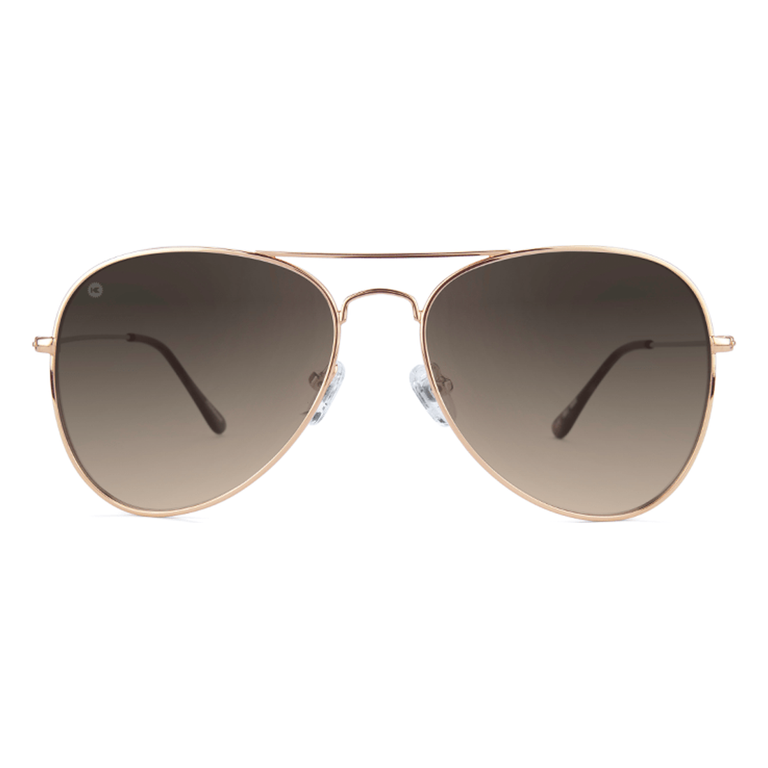 Mile Highs sunglasses in Vegas Velour with amber lenses, front view, The Simple Man