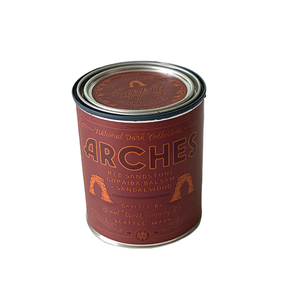 Arches Candle in a 1/2 Pint Can -- The Simple Man