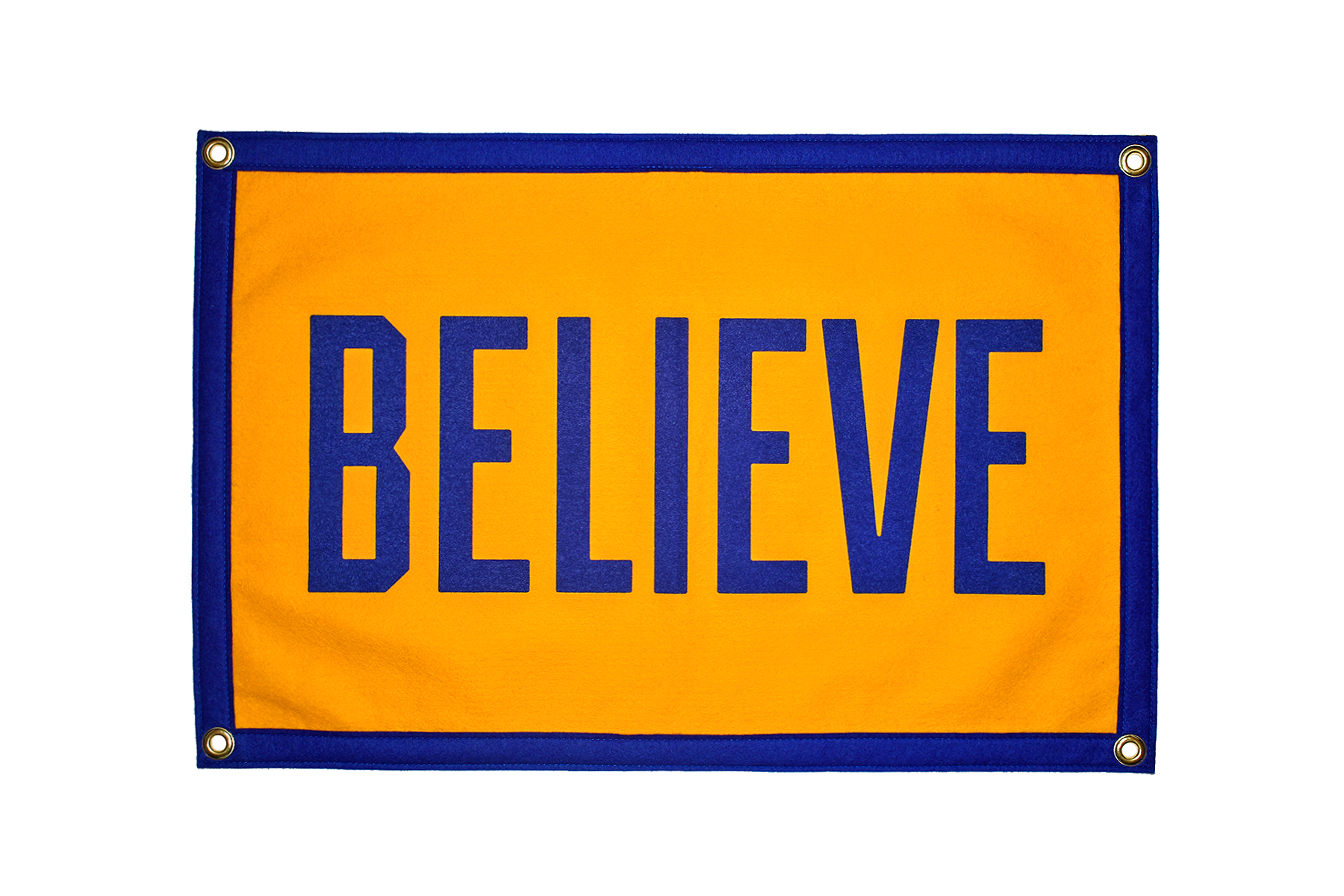 "BELIEVE"  Mini Banner / Camp Flag
