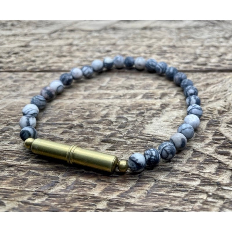 Flint Beaded Single Bracelet