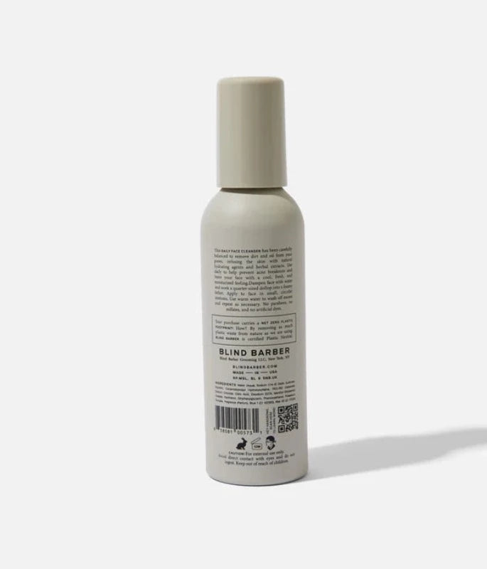 The Blind Barber Daily Face Cleanser back View