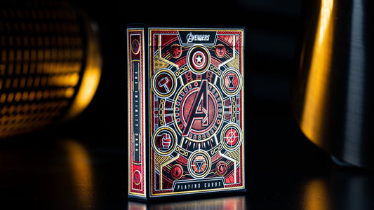 Red Avengers Playing card deck in packaging single deck