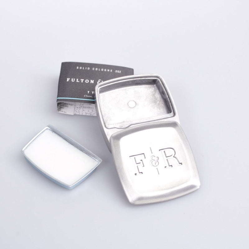 Fulton & Roark Solid Cologne Open packaging