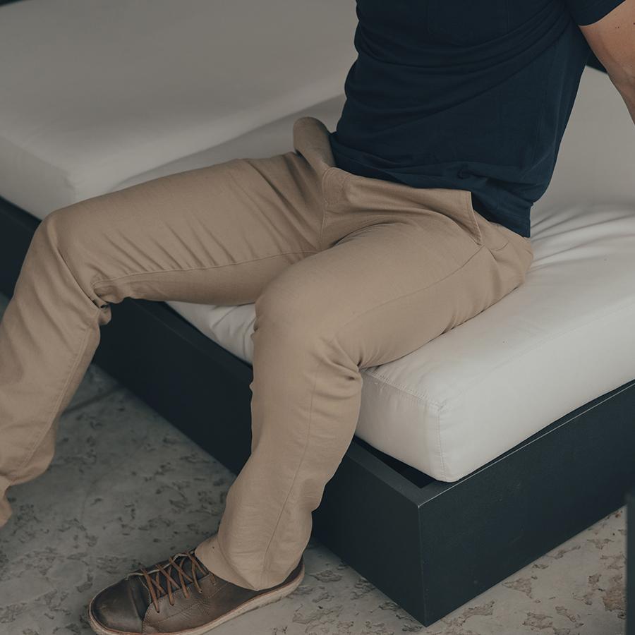 Normal Stretch Canvas Pant-Khaki
