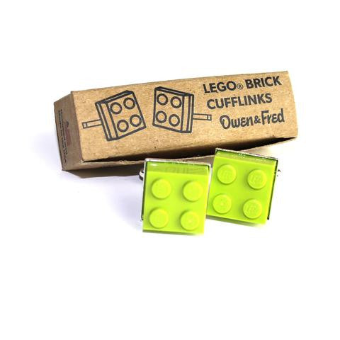 Lego Cufflinks- Lime Green