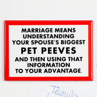Marriage Means Understanding refrigerator magnet 3x2 inch by Meriwether