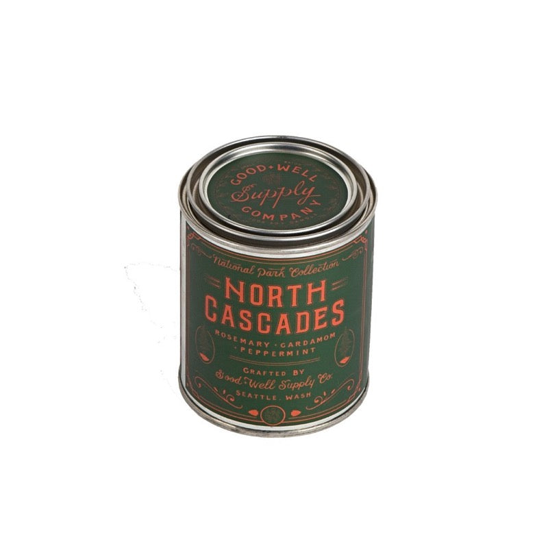 North Cascades Candle in a 1/2 Pint Can
