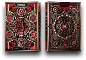 Red Avengers Playing card deck in packaging