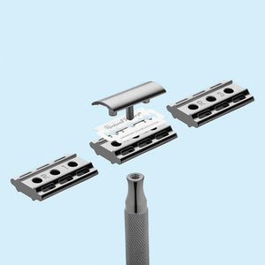 Rockwell 6C Safety Razor with 3 Base plates