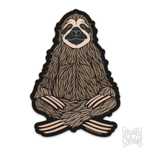 Yoga Sloth Sticker