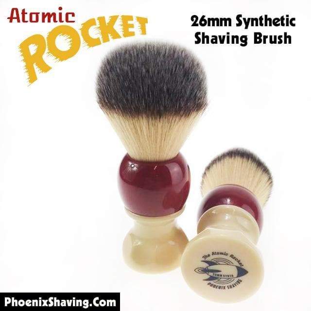 Atomic Rocket Shaving Brush - Synthetic 26mm