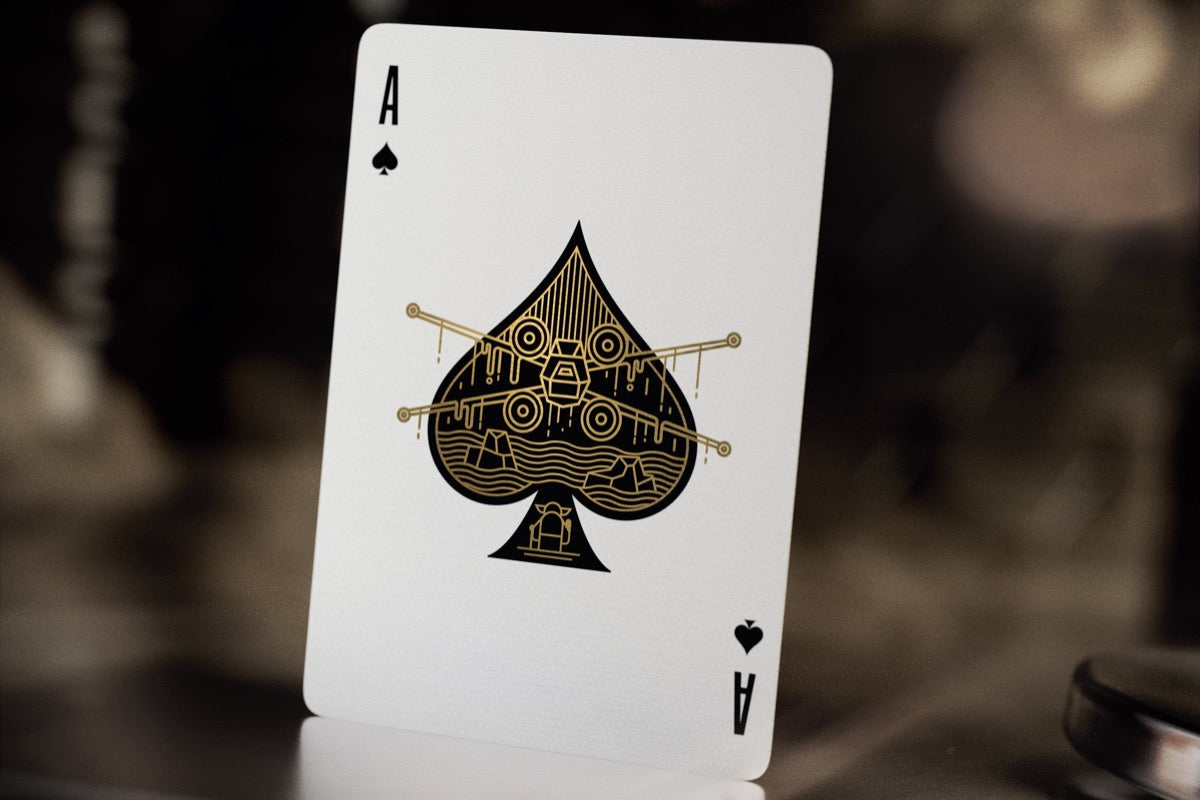 Star Wars Gold Playing card showing Ace of Spades